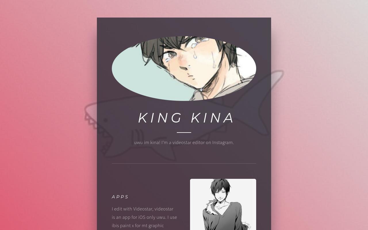 Carrd profile picture for @kina